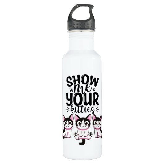 Show mij Uw Katten Waterfles (Voorkant)