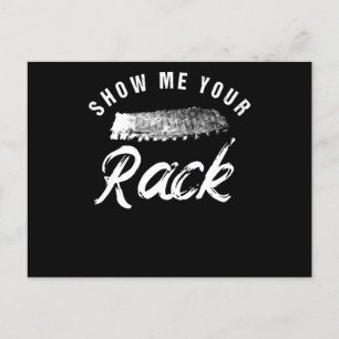 Show mij Uw Rack   Funny Smoked BBQ Ribs Lover Feestdagenkaart