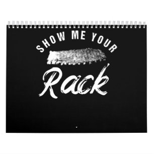 Show mij Uw Rack   Funny Smoked BBQ Ribs Lover Kalender