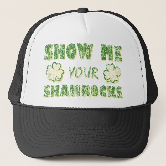 Show mij Uw Shamrocks Trucker Pet (Voorkant)