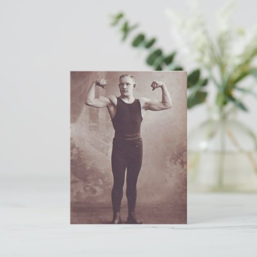 Show mij Uw spieren Briefkaart (Staand voorkant)