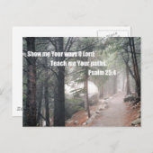 Show mij Uw wegen, o Here... Briefkaart (Voorkant / Achterkant)