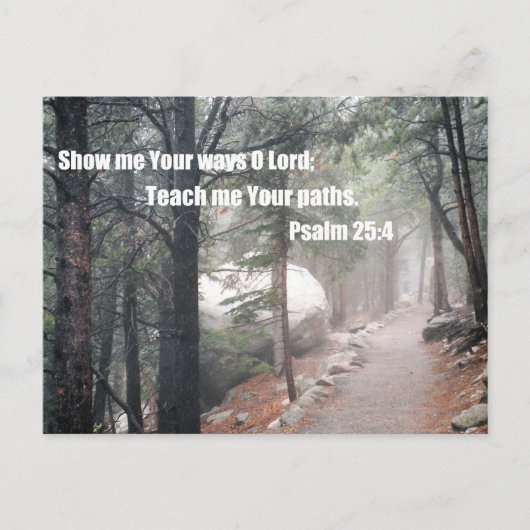 Show mij Uw wegen, o Here... Briefkaart (Voorkant)