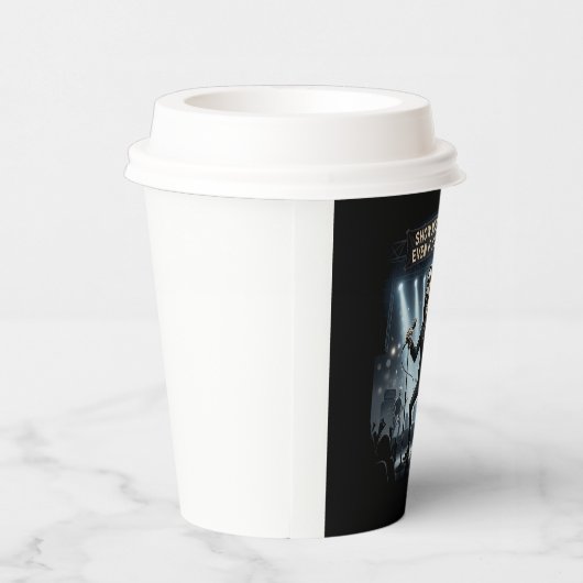 Show moet doorgaan, zelfs als je dood bent - papie papieren bekers (Rechts)