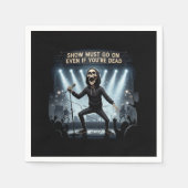 Show moet gaan op partij servetten (Voorkant)