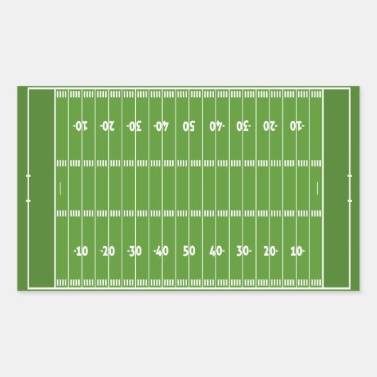 Show off your colors - Football Rechthoekige Sticker (Voorkant)