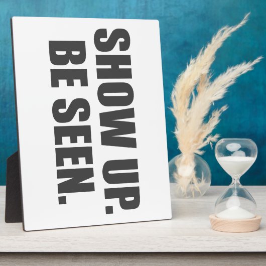 Show omhoog. Zie je. Fotoplaat (Zijkant)