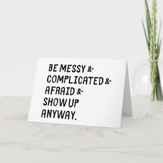 Show op om het even welk Wenskaart Bedankkaart (Voorkant)