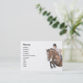Show Paarden Visitekaartje (Staand voorkant)