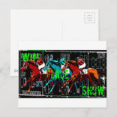 show paardenrennen winnen briefkaart (Voorkant / Achterkant)