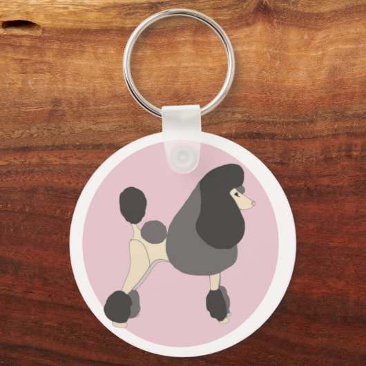 Show Poodle Sleutelhanger (Achterkant)