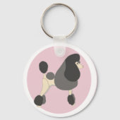 Show Poodle Sleutelhanger (Achterkant)