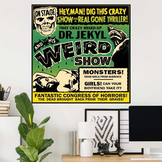 Show Poster van Large Spook - Dr Jekyl (Thuiskantoor)