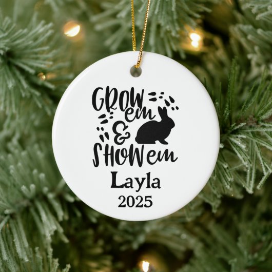 Show Rabbit 4H Ornament (Boom)