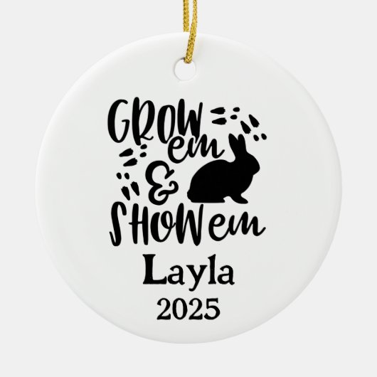 Show Rabbit 4H Ornament (Voorkant)