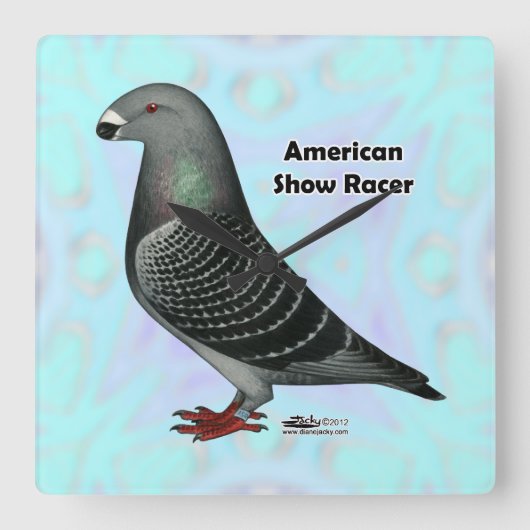 Show Racer ASR Vierkante Klok (Voorkant)