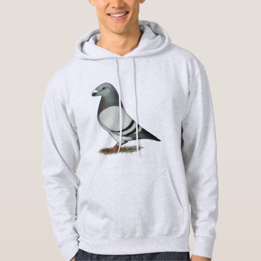 Show Racer Blue Bar Pigeon Hoodie (Voorkant)