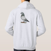 Show Racer Blue Bar Pigeon Hoodie (Achterkant)