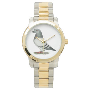 Show Racer Blue Bar Pigeon Horloge