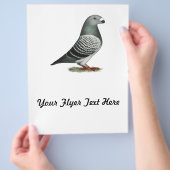 Show Racer Blue Checker Pigeon Flyer (Hand)