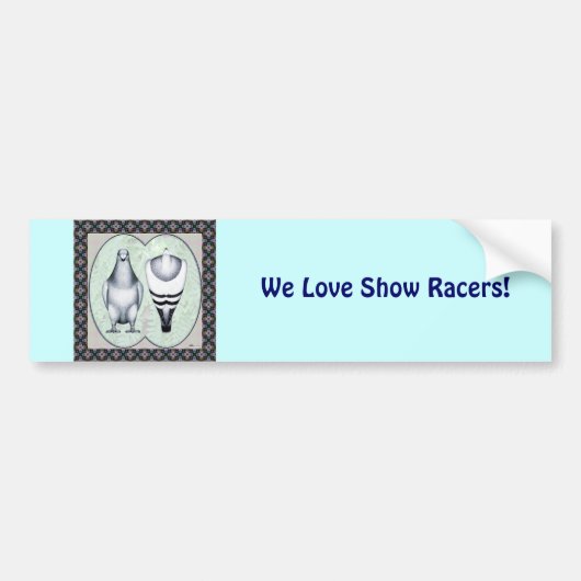 Show racer standaard bumpersticker (Voorkant)