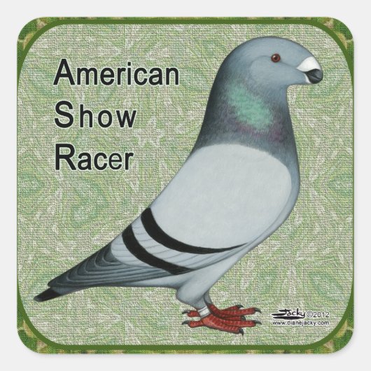 Show Racer Vierkante Sticker (Voorkant)