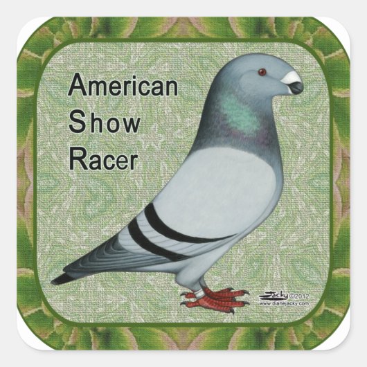 Show Racer Vierkante Sticker (Voorkant)