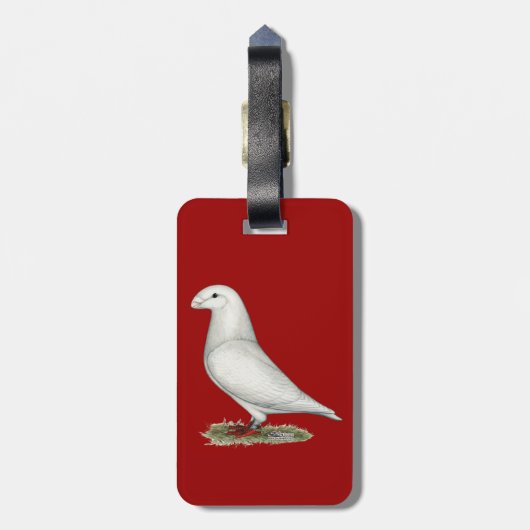 Show Racer White Bagagelabel (Achterkant verticaal)