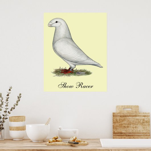 Show Racer White Poster (Keuken)