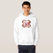 Show racers in rood hoodie (Voorkant volledig)