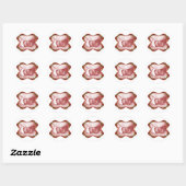 Show racers in rood ronde sticker (Vel)