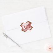 Show racers in rood ronde sticker (Envelop)