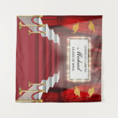  Show Red Carpet  Graduation Backdrop banner Wandkleed (Voorkant (horizontaal))