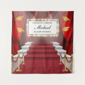  Show Red Carpet  Graduation Backdrop banner Wandkleed (Voorkant)
