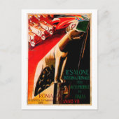 Show Roma-auto ~  1929 Automobiel AD Briefkaart (Voorkant)