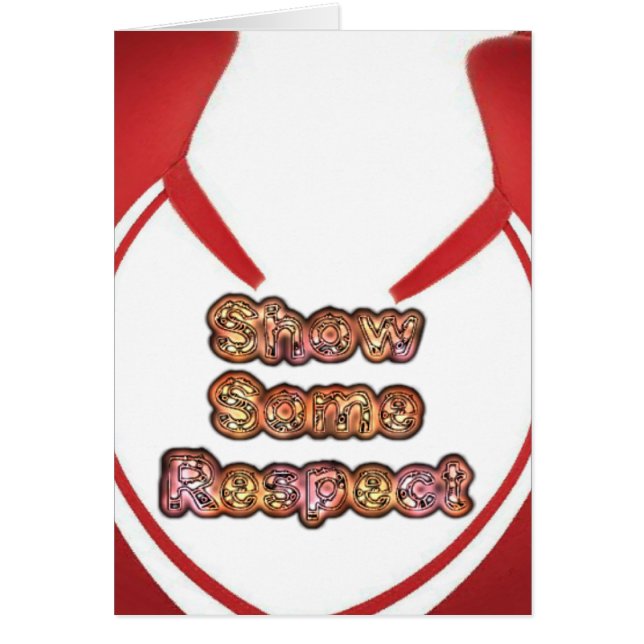 Show sommige respecteren art print (Voorkant)