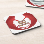 Show sommige respecteren art print bier onderzetter (Linkerzijde)