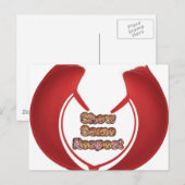 Show sommige respecteren art print briefkaart (Voorkant / Achterkant)