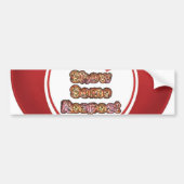 Show sommige respecteren art print bumpersticker (Voorkant)