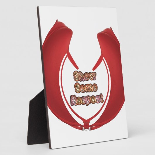 Show sommige respecteren art print fotoplaat (Zijkant)