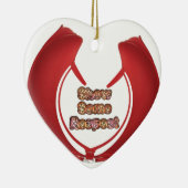 Show sommige respecteren art print keramisch ornament (Rechts)