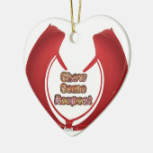 Show sommige respecteren art print keramisch ornament (Links)