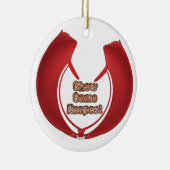 Show sommige respecteren art print keramisch ornament (Rechts)