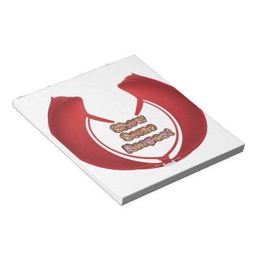 Show sommige respecteren art print notitieblok (Schuin)