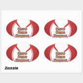 Show sommige respecteren art print ovale sticker (Vel)