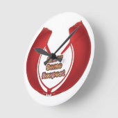 Show sommige respecteren art print ronde klok (Hoek)