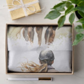 Show springen eventing paard decoupage tissuepapier (Geschenk)