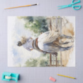 Show springen eventing paard decoupage tissuepapier (Craft)