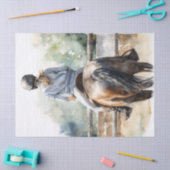 Show springen eventing paard decoupage tissuepapier (Craft)