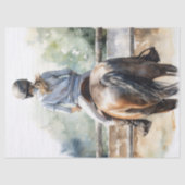 Show springen eventing paard decoupage tissuepapier (Voorkant)